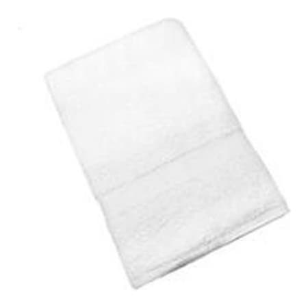 Monarch Brands Admiral Hospitality Standard Bath Towel, 27" x 50", White, 36 Towels ADML-2750-14